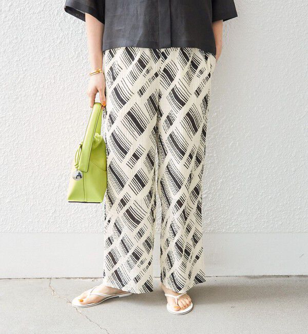 SHIPS for women「〈手洗い可能〉Deveaux モノトーン プリント パンツ◇」|その他|