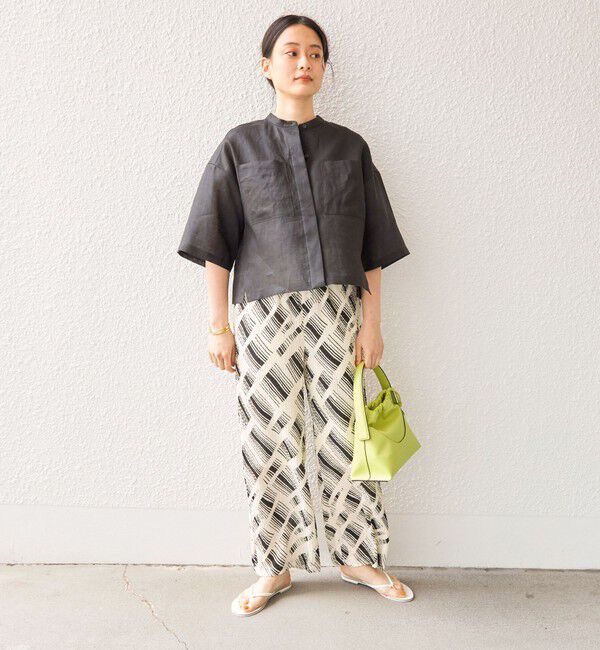 SHIPS for women「〈手洗い可能〉Deveaux モノトーン プリント パンツ◇」|その他|