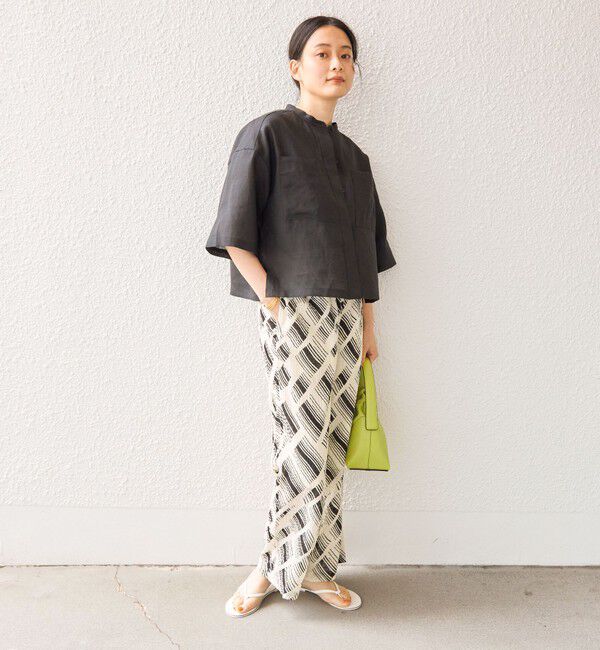 SHIPS for women「〈手洗い可能〉Deveaux モノトーン プリント パンツ◇」|その他|