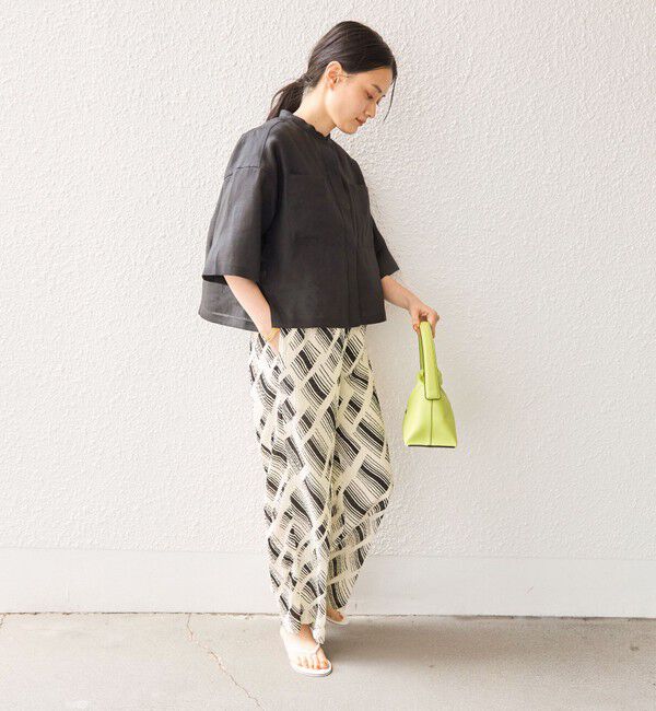 SHIPS for women「〈手洗い可能〉Deveaux モノトーン プリント パンツ◇」|その他|