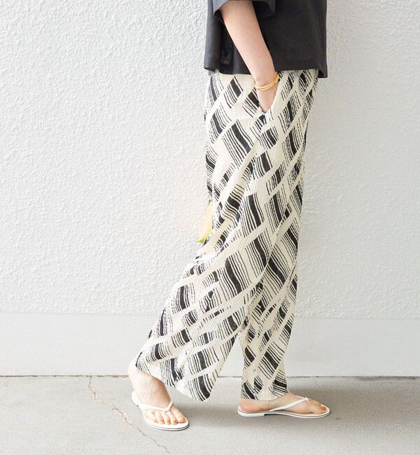 SHIPS for women「〈手洗い可能〉Deveaux モノトーン プリント パンツ◇」|その他|