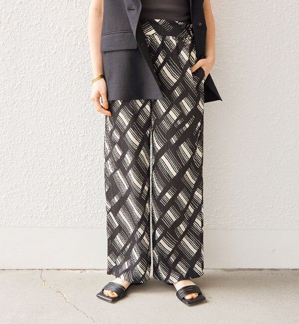 SHIPS for women「〈手洗い可能〉Deveaux モノトーン プリント パンツ◇」|その他|