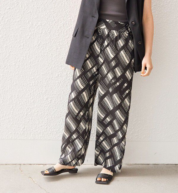 SHIPS for women「〈手洗い可能〉Deveaux モノトーン プリント パンツ◇」|その他|