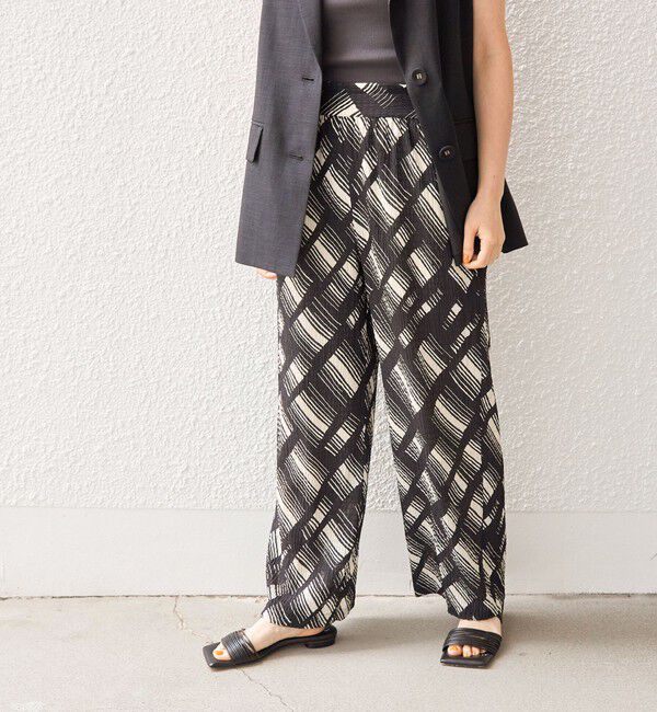 SHIPS for women「〈手洗い可能〉Deveaux モノトーン プリント パンツ◇」|その他|