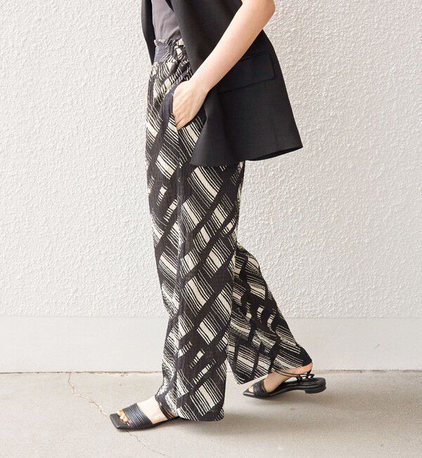SHIPS for women「〈手洗い可能〉Deveaux モノトーン プリント パンツ◇」|その他|