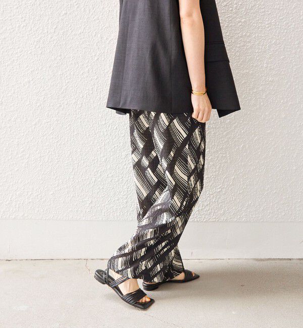 SHIPS for women「〈手洗い可能〉Deveaux モノトーン プリント パンツ◇」|その他|