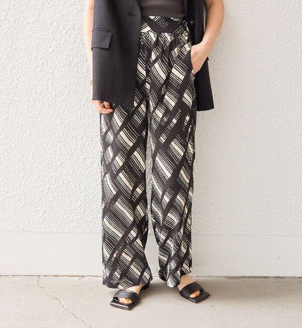 SHIPS for women「〈手洗い可能〉Deveaux モノトーン プリント パンツ◇」|その他|