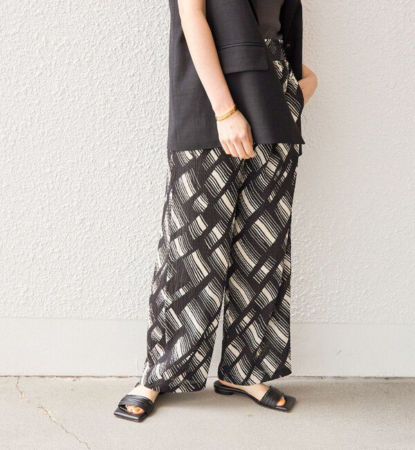 SHIPS for women「〈手洗い可能〉Deveaux モノトーン プリント パンツ◇」|その他|