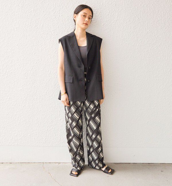 SHIPS for women「〈手洗い可能〉Deveaux モノトーン プリント パンツ◇」|その他|