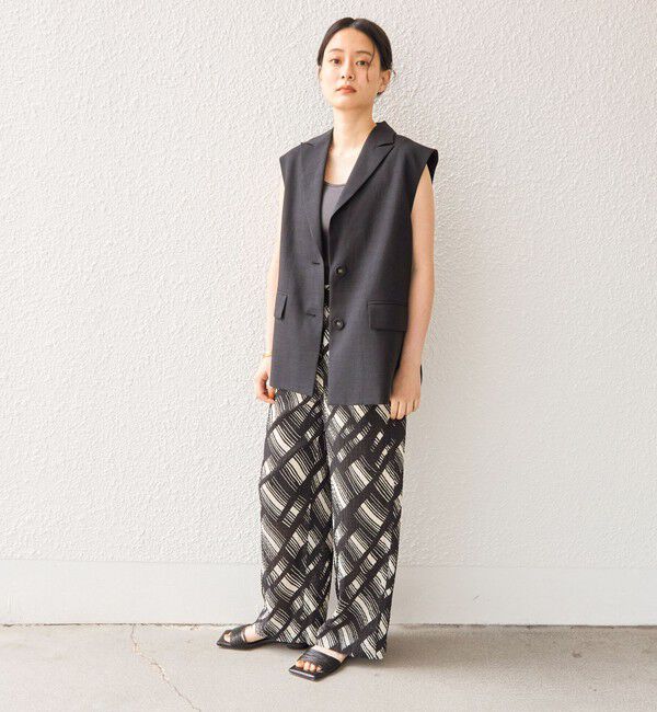 SHIPS for women「〈手洗い可能〉Deveaux モノトーン プリント パンツ◇」|その他|