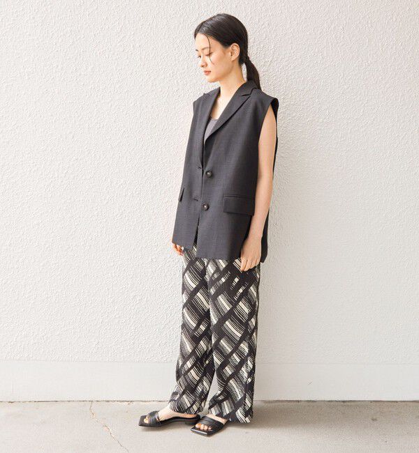 SHIPS for women「〈手洗い可能〉Deveaux モノトーン プリント パンツ◇」|その他|