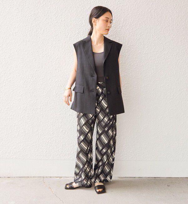 SHIPS for women「〈手洗い可能〉Deveaux モノトーン プリント パンツ◇」|その他|