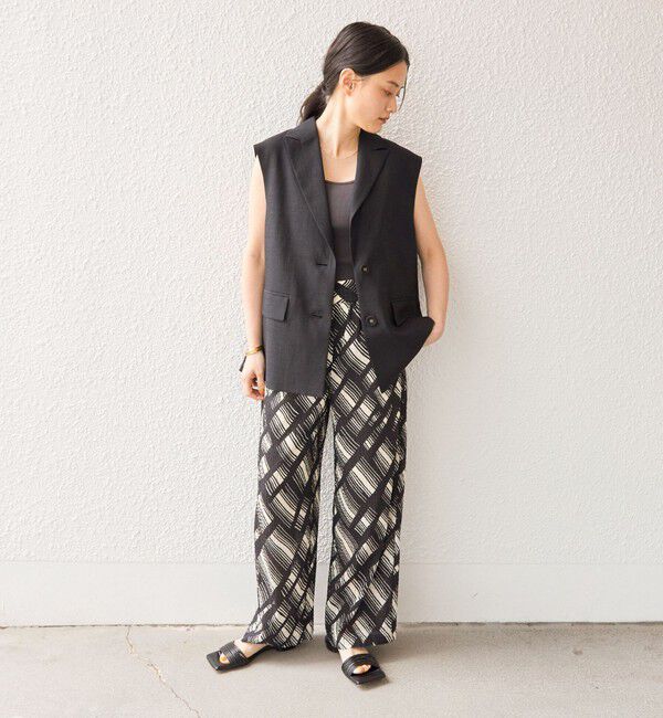 SHIPS for women「〈手洗い可能〉Deveaux モノトーン プリント パンツ◇」|その他|