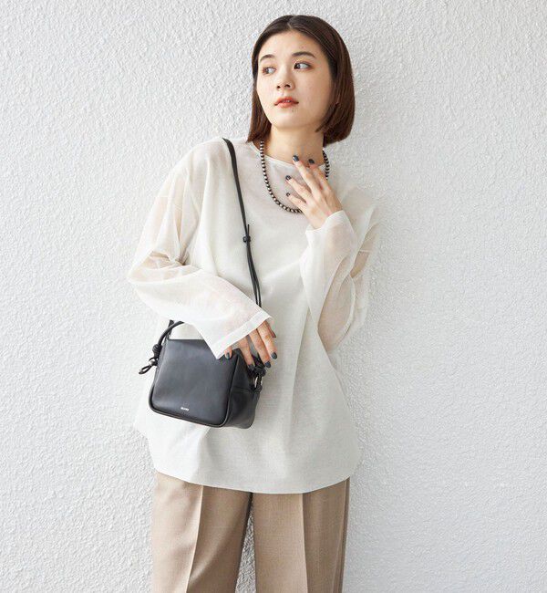 SHIPS for women「〈手洗い可能〉シアー レイヤード リバーシブル プルオーバー◇」|ニット・セーター|