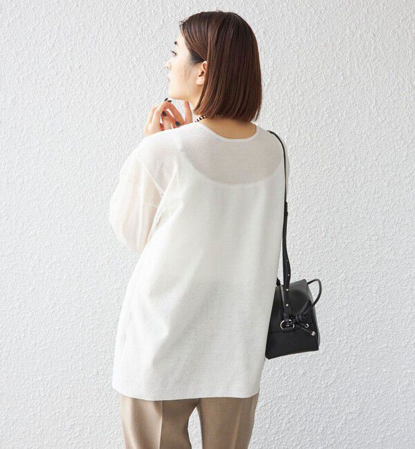 SHIPS for women「〈手洗い可能〉シアー レイヤード リバーシブル プルオーバー◇」|ニット・セーター|