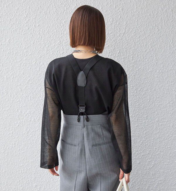 SHIPS for women「〈手洗い可能〉シアー レイヤード リバーシブル プルオーバー◇」|ニット・セーター|