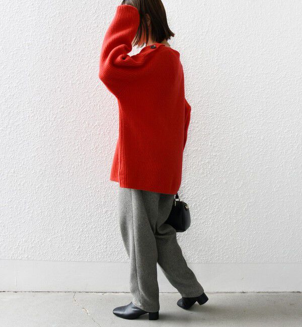 SHIPS any「SHIPS any: AQUA カシミヤ ミックス ボートネック ニット プルオーバー」|ニット・セーター|