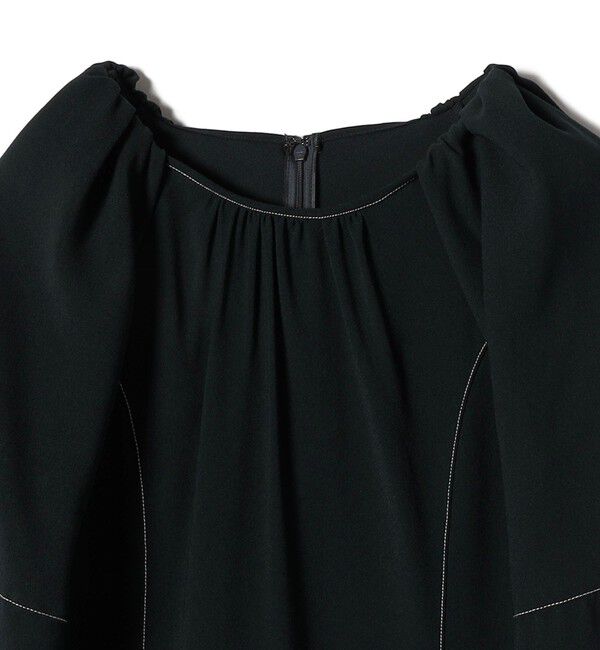 SHIPS for women「* 〈洗濯機可能 / セレモニー対応可〉ステッチ ショルダー タック ワンピース ◇」|ワンピース|