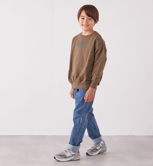 SHIPS any「ARCH&LINE: オーガニックコットン プリント スウェット<KIDS>」|スウェット・ジャージ|