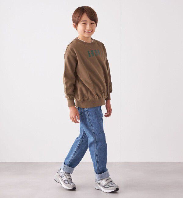 SHIPS any「ARCH&LINE: オーガニックコットン プリント スウェット<KIDS>」|スウェット・ジャージ|
