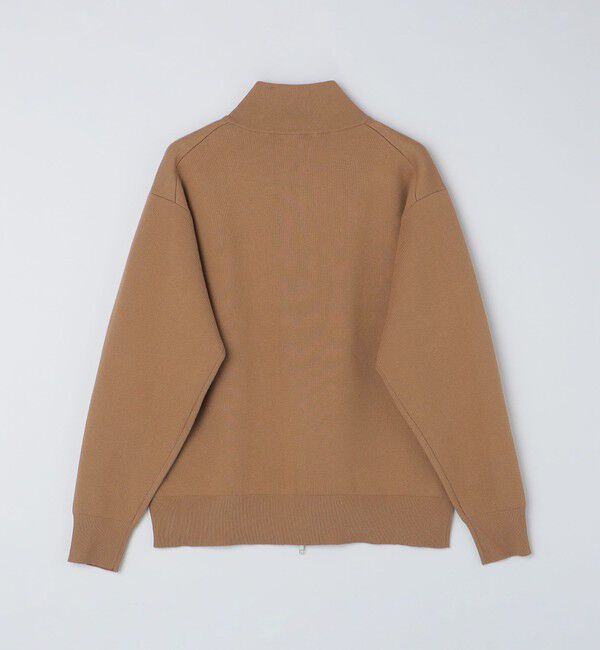 SHIPS「SHIPS: 〈手洗い可能〉 ダブルフェイス コットン カシミヤ スタンドジップ ニット ブルゾン」|カーディガン|