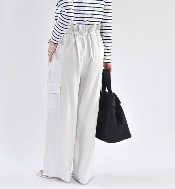 quaranciel「quaranciel:〈手洗い可能〉ツイル ドロスト カーゴ パンツ（セットアップ対応）」|カーゴ|