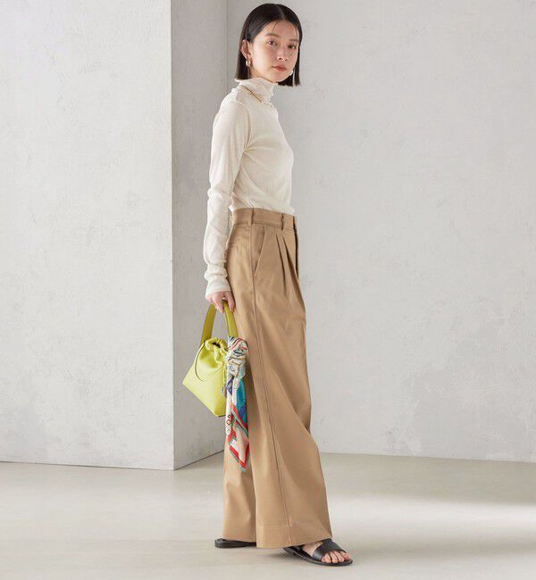 SHIPS for women「〈手洗い可能〉ドライタッチ リブ タートル 2」|Tシャツ・カットソー|