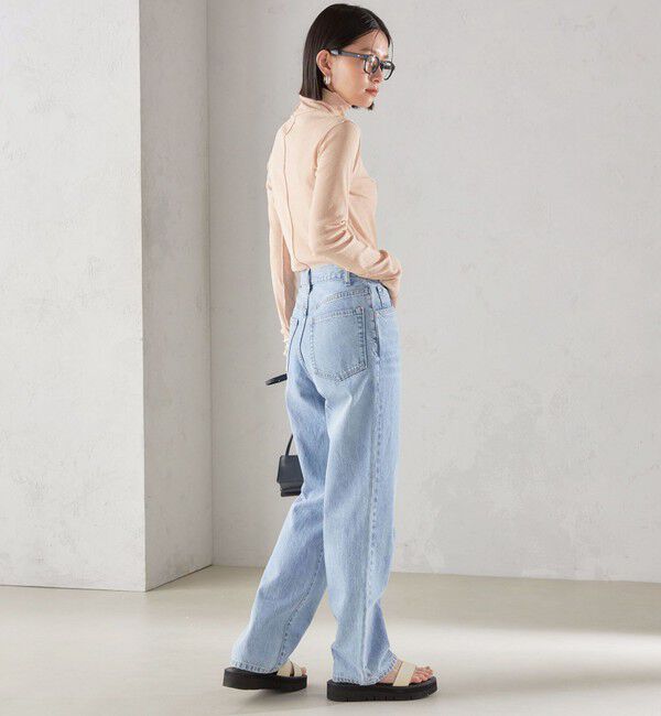 SHIPS for women「〈手洗い可能〉ドライタッチ リブ タートル 2」|Tシャツ・カットソー|