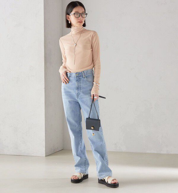 SHIPS for women「〈手洗い可能〉ドライタッチ リブ タートル 2」|Tシャツ・カットソー|