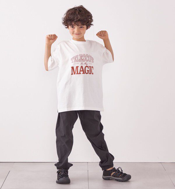 SHIPS any「SHIPS any: プリント &times; 刺繍 ロゴ Tシャツ<KIDS>」|Tシャツ・カットソー|