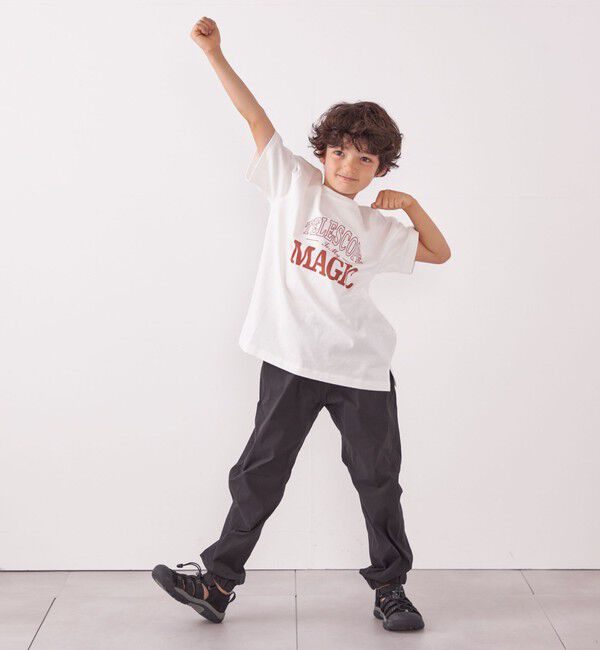 SHIPS any「SHIPS any: プリント &times; 刺繍 ロゴ Tシャツ<KIDS>」|Tシャツ・カットソー|