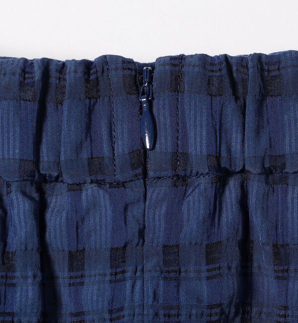 SHIPS any「SHIPS any:〈洗濯機可能〉シアー チェック ギャザー スカート」|スカート|