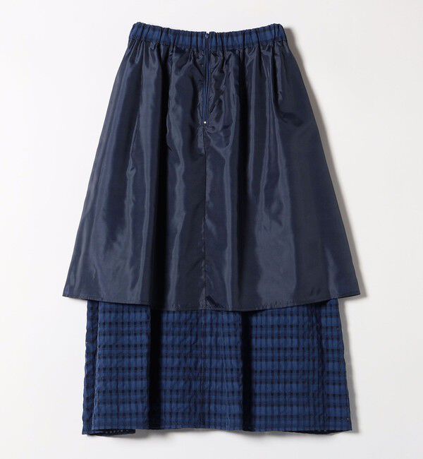 SHIPS any「SHIPS any:〈洗濯機可能〉シアー チェック ギャザー スカート」|スカート|
