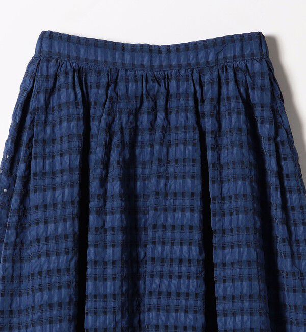 SHIPS any「SHIPS any:〈洗濯機可能〉シアー チェック ギャザー スカート」|スカート|