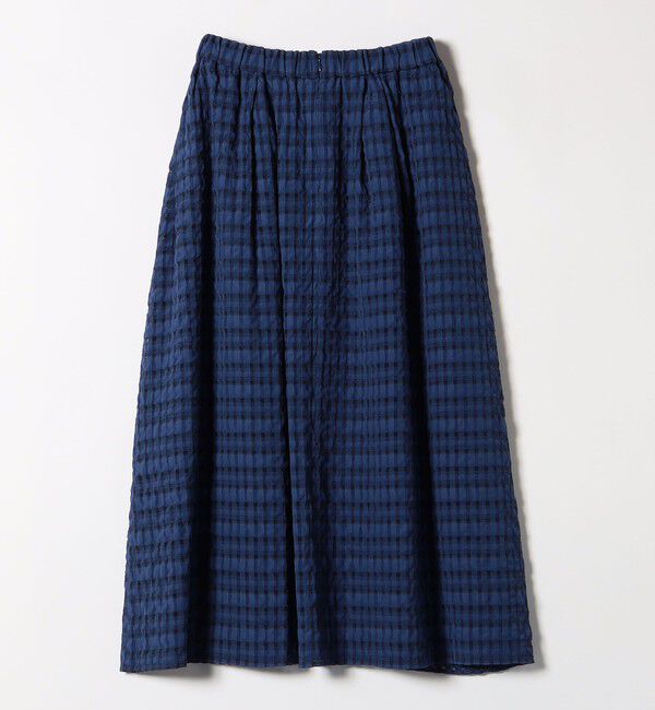 SHIPS any「SHIPS any:〈洗濯機可能〉シアー チェック ギャザー スカート」|スカート|