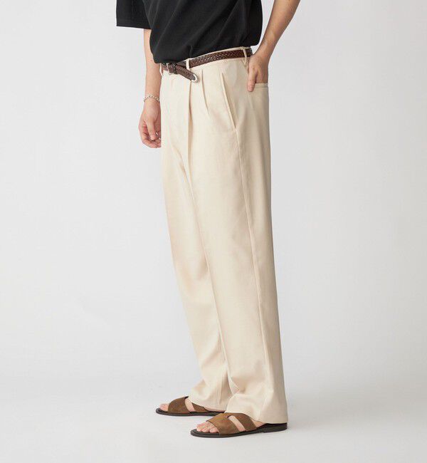 SHIPS「SHIPS: 2タック ワイド テーパード パンツ」|その他|