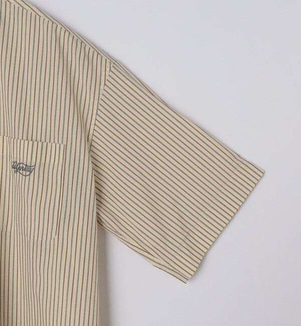 SHIPS「SHIPS: ストライプ ブロード レギュラーカラー ショートスリーブ オーバー シャツ」|シャツ・ブラウス|