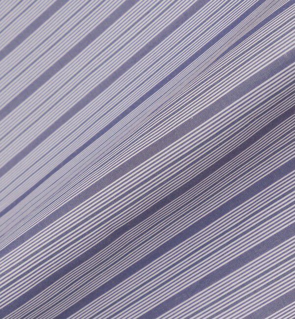 SHIPS「SHIPS: ストライプ ブロード レギュラーカラー ショートスリーブ オーバー シャツ」|シャツ・ブラウス|