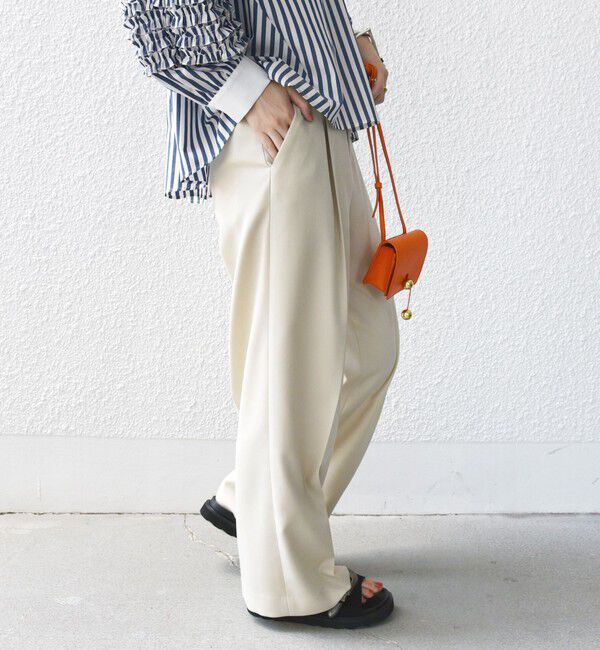 SHIPS for women「ウエスト ベルト デザイン セミワイド パンツ」|その他|