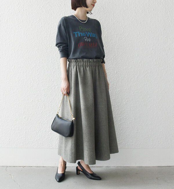 SHIPS any「SHIPS any:〈洗濯機可能〉ウールライク ギャザー キュロット パンツ」|キュロット|