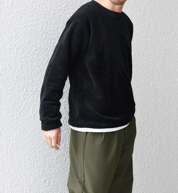 SHIPS any「【WEB限定】SHIPS any: パイナップル フリース フェイクレイヤード プルオーバー◇」|プルオーバー|