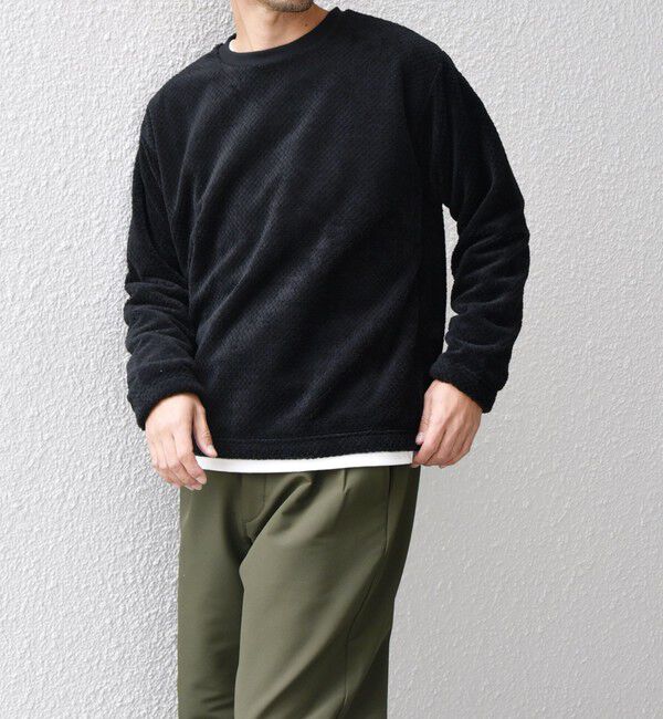 SHIPS any「【WEB限定】SHIPS any: パイナップル フリース フェイクレイヤード プルオーバー◇」|プルオーバー|