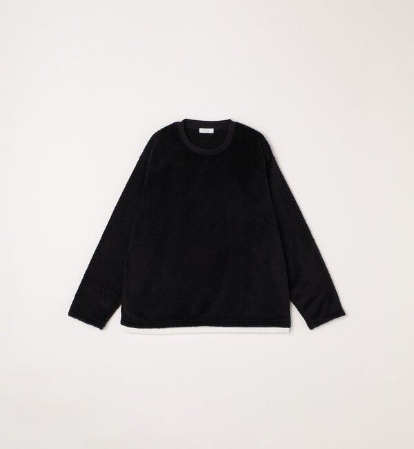 SHIPS any「【WEB限定】SHIPS any: パイナップル フリース フェイクレイヤード プルオーバー◇」|プルオーバー|