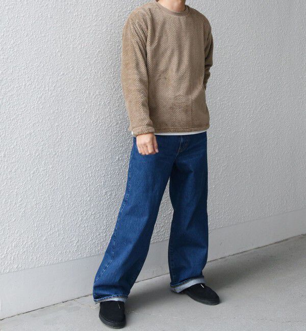 SHIPS any「【WEB限定】SHIPS any: パイナップル フリース フェイクレイヤード プルオーバー◇」|プルオーバー|