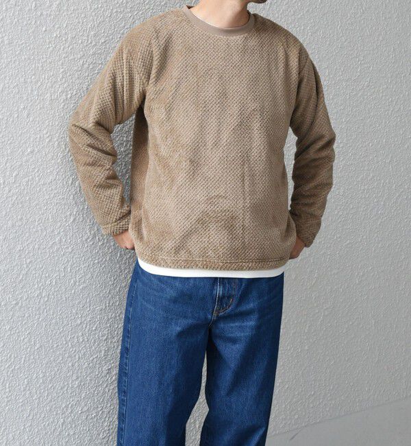 SHIPS any「【WEB限定】SHIPS any: パイナップル フリース フェイクレイヤード プルオーバー◇」|プルオーバー|