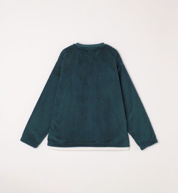 SHIPS any「【WEB限定】SHIPS any: パイナップル フリース フェイクレイヤード プルオーバー◇」|プルオーバー|