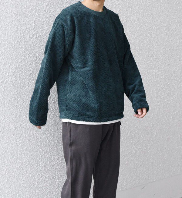 SHIPS any「【WEB限定】SHIPS any: パイナップル フリース フェイクレイヤード プルオーバー◇」|プルオーバー|