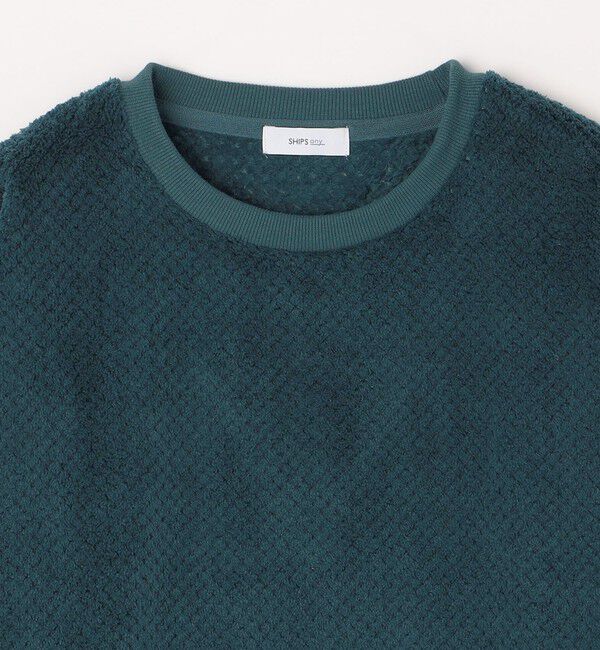 SHIPS any「【WEB限定】SHIPS any: パイナップル フリース フェイクレイヤード プルオーバー◇」|プルオーバー|