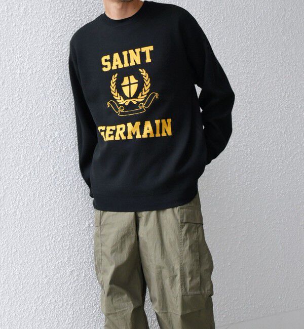 SHIPS any「SHIPS any:〈手洗い可能〉クラブロゴ ジャカード ニット◇」|ニット・セーター|