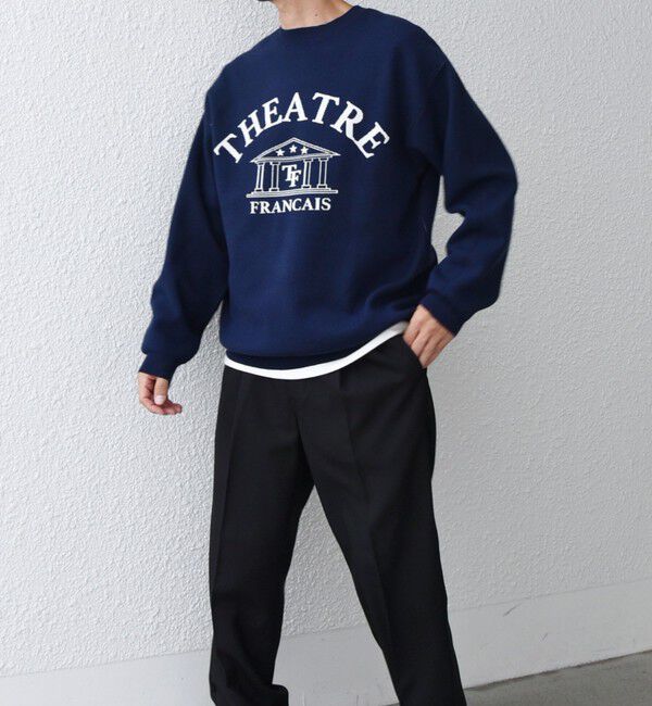 SHIPS any「SHIPS any:〈手洗い可能〉クラブロゴ ジャカード ニット◇」|ニット・セーター|